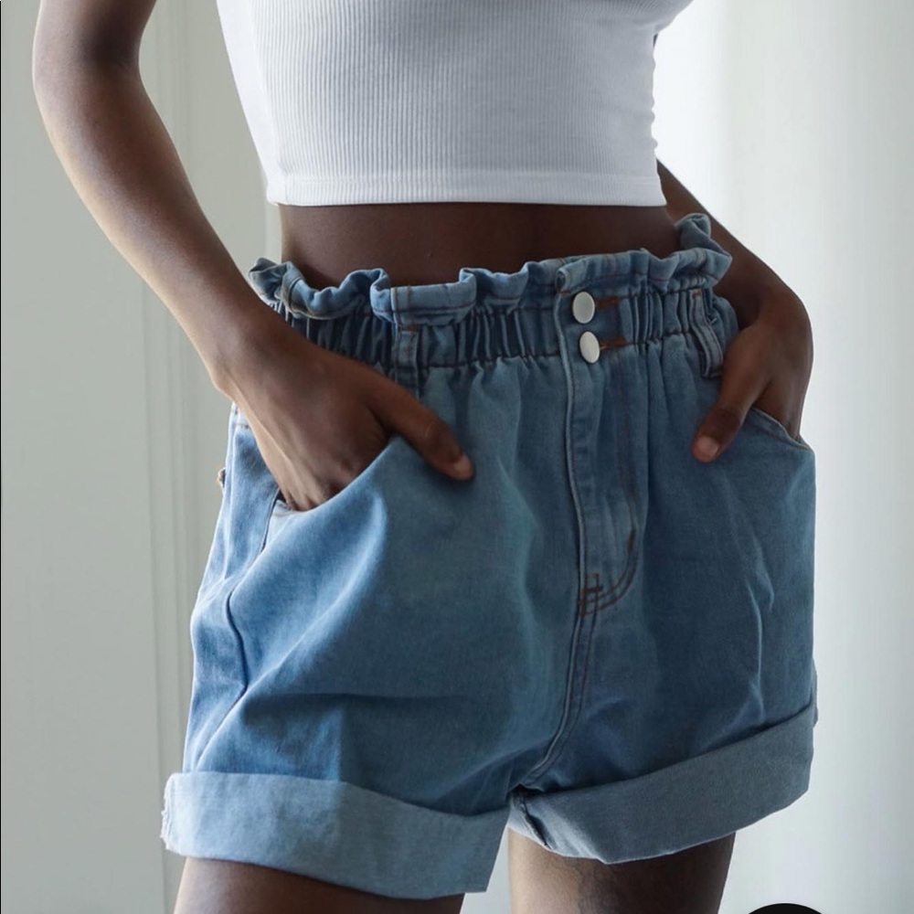 princess polly open roads denim shorts